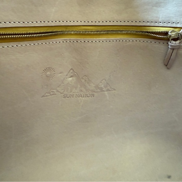 Sun Nation, Woven leather, black leather tote - Picture 5 of 8